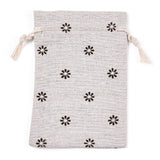 Lærredspose Med Blomster (10x14cm) – 10 Stk - Uniq Perler - 113980