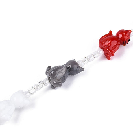 Lampwork Glasperler – Mix Streng Med Katte (15–22mm) - Uniq Perler - 76932476567812898016999284