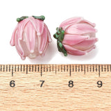 Lampwork Glasperler – Tulipan (13~14.5x13~15mm) 2 stk. - Uniq Perler - 