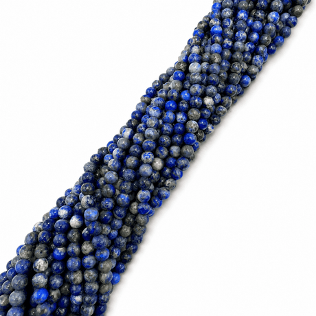 Lapis Lazuli - Blå (4mm) - Uniq Perler - 0000005188