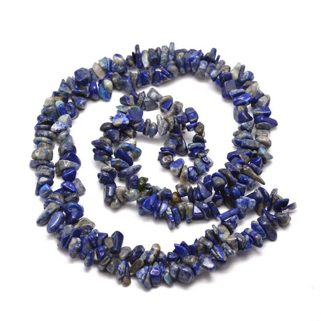Lapis Lazuli, Chips, 5 - 8mm, 80cm streng - Uniq Perler - 757792