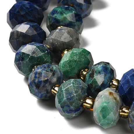 Lapis Lazuli – Facetterede, Rondel (10x6,5mm) - Uniq Perler - 554928