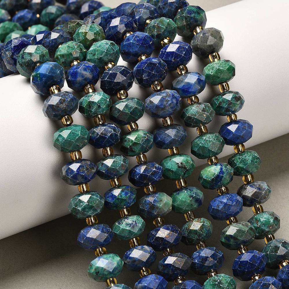 Lapis Lazuli – Facetterede, Rondel (10x6,5mm) - Uniq Perler - 554928