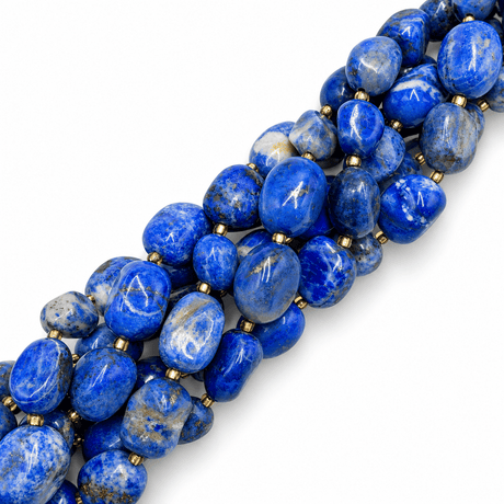 Lapis Lazuli Nuggets – Tumble (12–20mm) - Uniq Perler - 117559