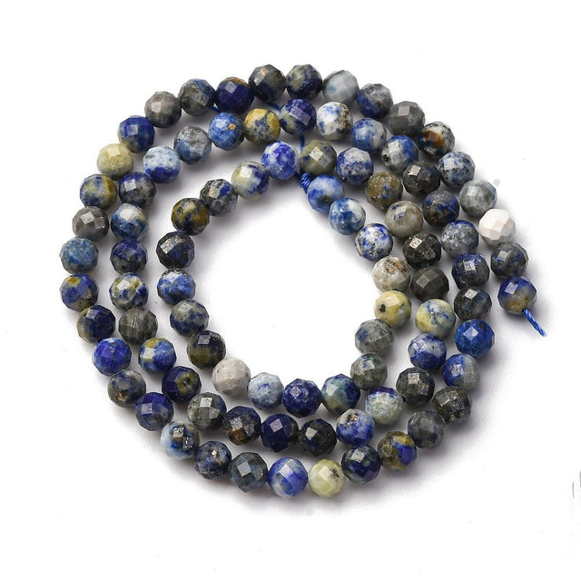 Lapis Lazuli Perler – Facetterede, Runde (4.5mm) - Uniq Perler - 