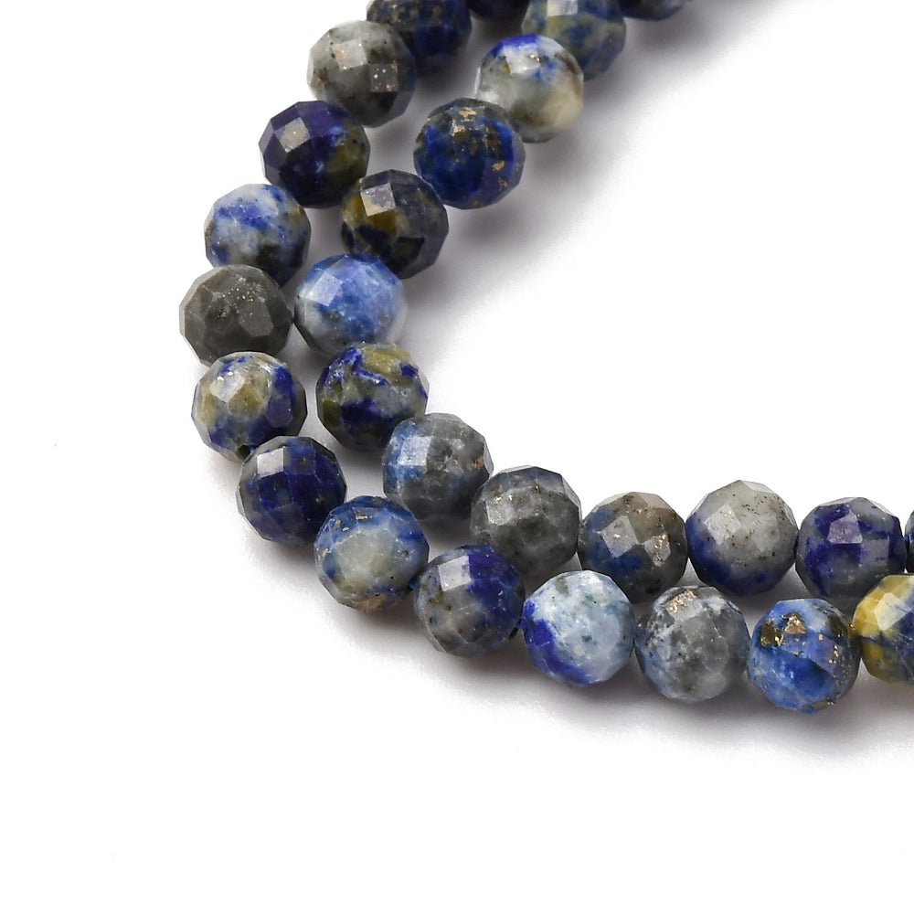 Lapis Lazuli Perler – Facetterede, Runde (4.5mm) - Uniq Perler - 