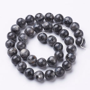 Larvikite Beads – Round (10mm) - Uniq Perler - 