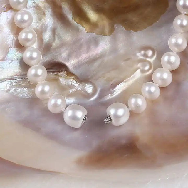 Lås med Ferskvandsperler – Skrue Lås (10mm) - Uniq Perler - 82483