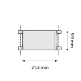 Lås Til Miyuki Delica Perler – Forsølvet (21x9,9mm) - Uniq Perler - 815915