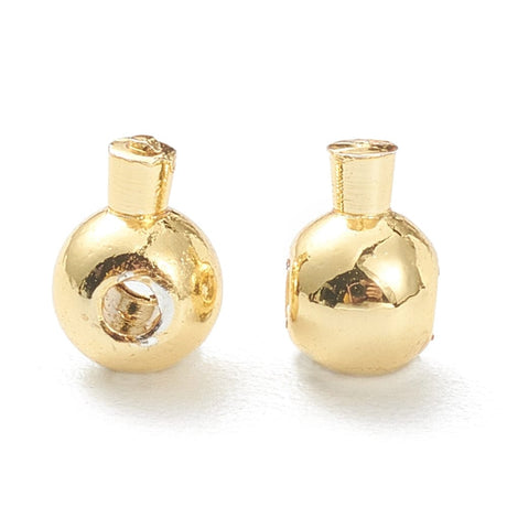 Låse Perler - Langtidsholdbar Forgyldning (10 stk.) - Uniq Perler - 418848