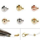 Låse Perler - Langtidsholdbar Forgyldning (10 stk.) - Uniq Perler - 418848