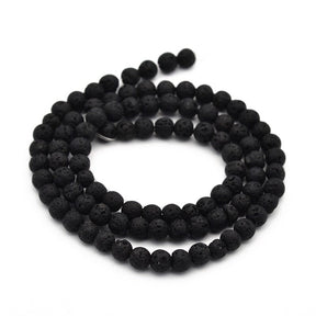 Lava Perler – Sort, Rund (4mm) - Uniq Perler - 000001678
