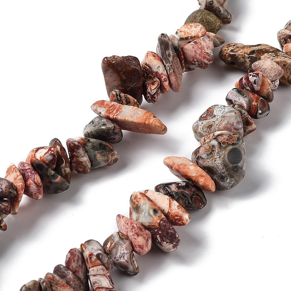 Leopard Skin Jaspis - Chips (2 - 17mm) - Uniq Perler - 