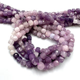 Lepidolit Perler – Gradueret farver, Kubeformet (4x4 mm, Grade A) - Uniq Perler - 252578