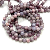 Lepidolit Perler – Mix Farver, Rund (10mm) - Uniq Perler - 118009