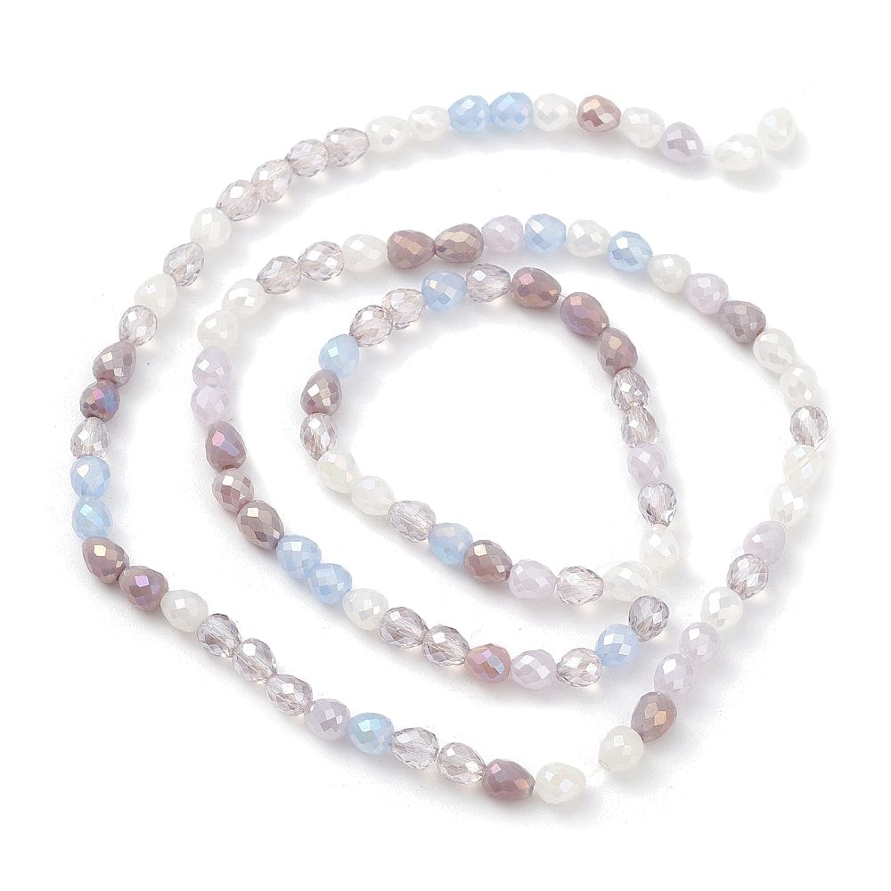 Let Dråbeformet Glasperler, (4,6x4mm) - Uniq Perler - 890801