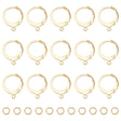 Leverback creoler Creoler Med Øsken – 24K Forgyldt Stål (14,5x12mm) - Uniq Perler - 123067
