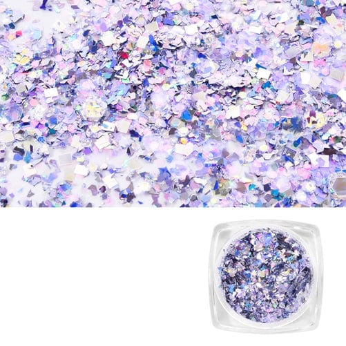 Lille Beholder Med Lilla Glimmer Til Resin - Uniq Perler - 124898