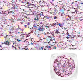 Kleiner Behälter mit rosa Glitzer für Harz - Uniq Perler - 194644