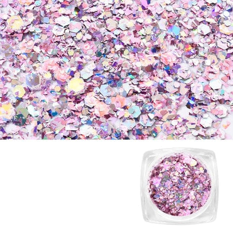 Lille Beholder Med Rosa Glimmer Til Resin - Uniq Perler - 194644