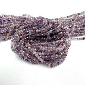 Lodolite Quartz, Faceted, 3.5mm - Uniq Perler - 114298