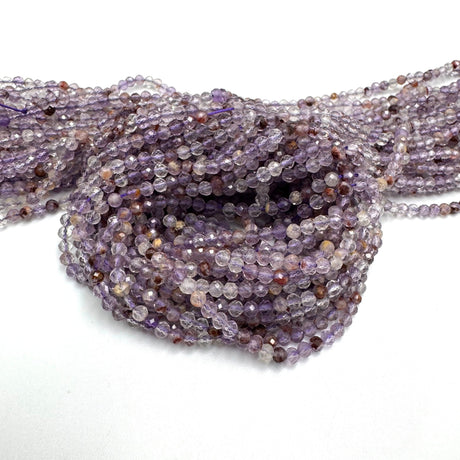 Lodolit Kvarts, Facetteret, 3,5mm - Uniq Perler - 114298