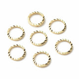 Lukkede Øskner – 24K Langtidsholdbar Forgyldt Messing (8x1mm) 20 stk. - Uniq Perler - 121545