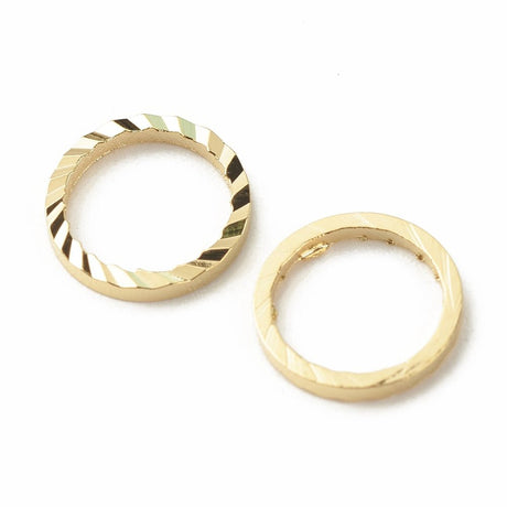 Lukkede Øskner – 24K Langtidsholdbar Forgyldt Messing (8x1mm) 20 stk. - Uniq Perler - 121545