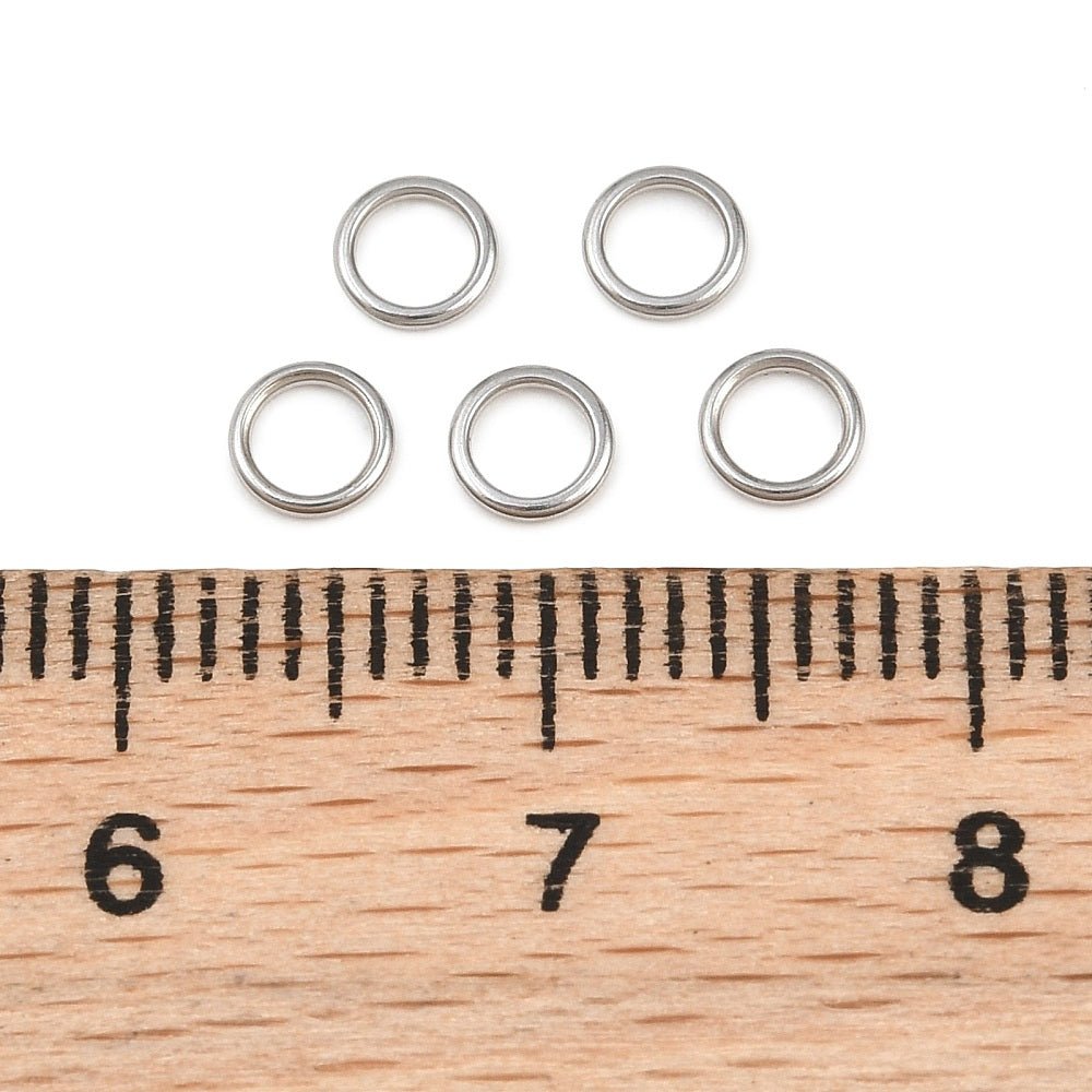 Lukkede Øskner – Stål (4x0,6mm) 10 stk - Uniq Perler - 126267