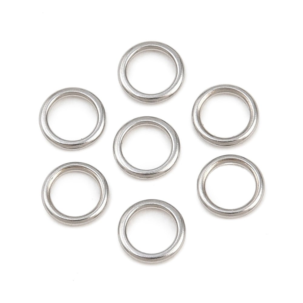 Lukkede Øskner – Stål (4x0,6mm) 10 stk - Uniq Perler - 126267