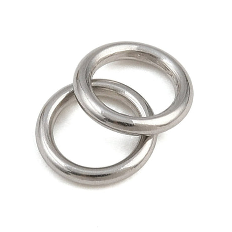 Lukkede Øskner – Stål (5x0,8mm) 10 stk - Uniq Perler - 126270