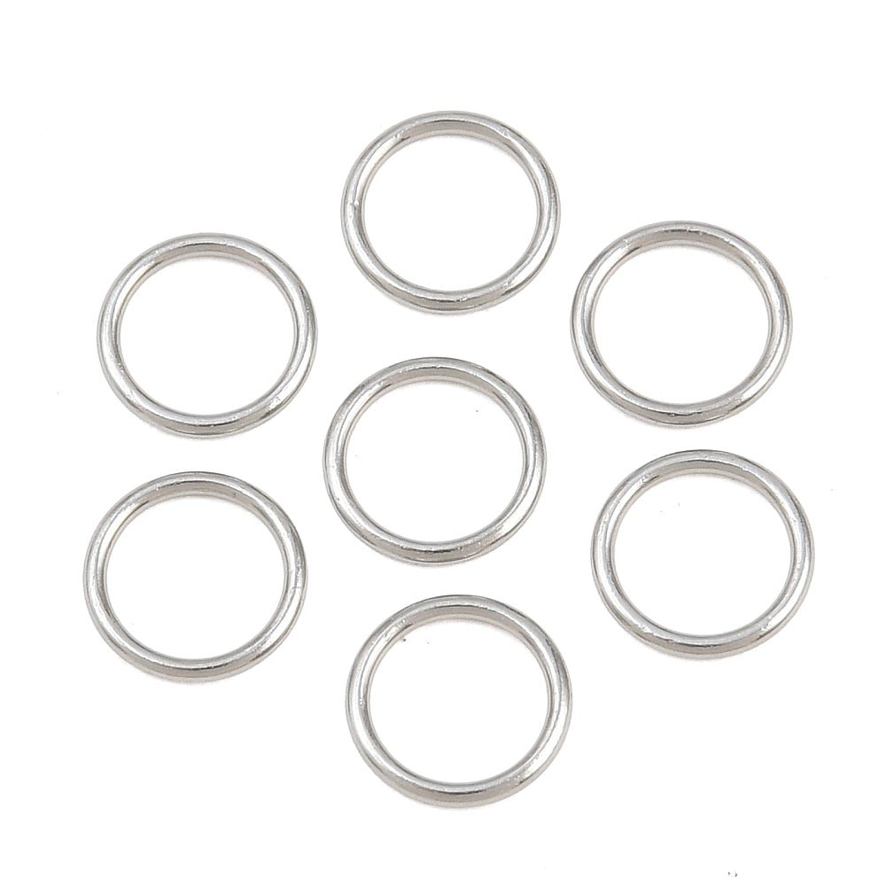 Lukkede Øskner – Stål (7x0,8mm) 10 stk - Uniq Perler - 126259