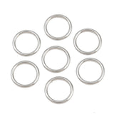 Lukkede Øskner – Stål (7x0,8mm) 10 stk - Uniq Perler - 126259
