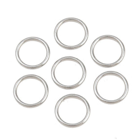 Lukkede Øskner – Stål (7x0,8mm) 10 stk - Uniq Perler - 126259
