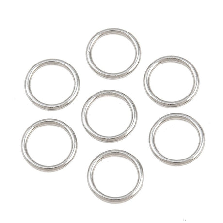 Lukkede Øskner – Stål (7x0,8mm) 10 stk - Uniq Perler - 126259