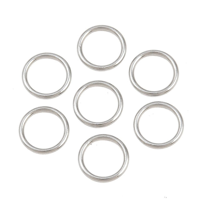 Lukkede Øskner – Stål (7x0,8mm) 10 stk - Uniq Perler - 126259