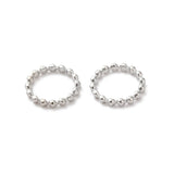 Lukkede Øsken Med Detaljer – Stål (7mm) 6 stk - Uniq Perler - 