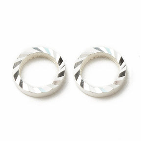 Geschlossene Ringe aus Messing – 925 Versilbert (6mm, 1mm) 20 Stk. - Uniq Perler - 116210