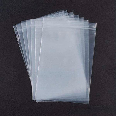 Lynlåsposer – Ekstra Tykke, 5x10cm (100 Stk.) - Uniq Perler - 577742