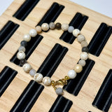 Magnesit Perler – Hvid, Facetteret (8mm) - Uniq Perler - 62743