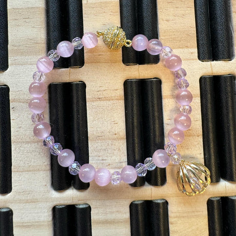 Magnet Lås Med Zirkonia Sten – Forgyldt (13,5x8,5mm) - Uniq Perler - 111609