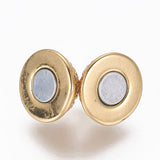 Magnet Lås Med Zirkonia Sten – Forgyldt (13,5x8,5mm) - Uniq Perler - 111609