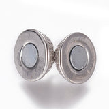 Magnet Lås Med Zirkonia Sten – Platinium Farvet (13,5x8,5mm) - Uniq Perler - 111608