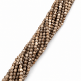 Maifan Sten – Brun, Runde (6mm) - Uniq Perler - 2076