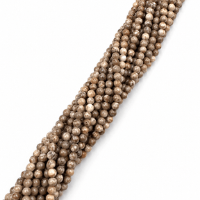 Maifan Sten – Brun, Runde (6mm) - Uniq Perler - 2076