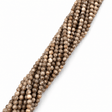 Maifan Sten – Brun/Grå, Runde (4mm) - Uniq Perler - 635788