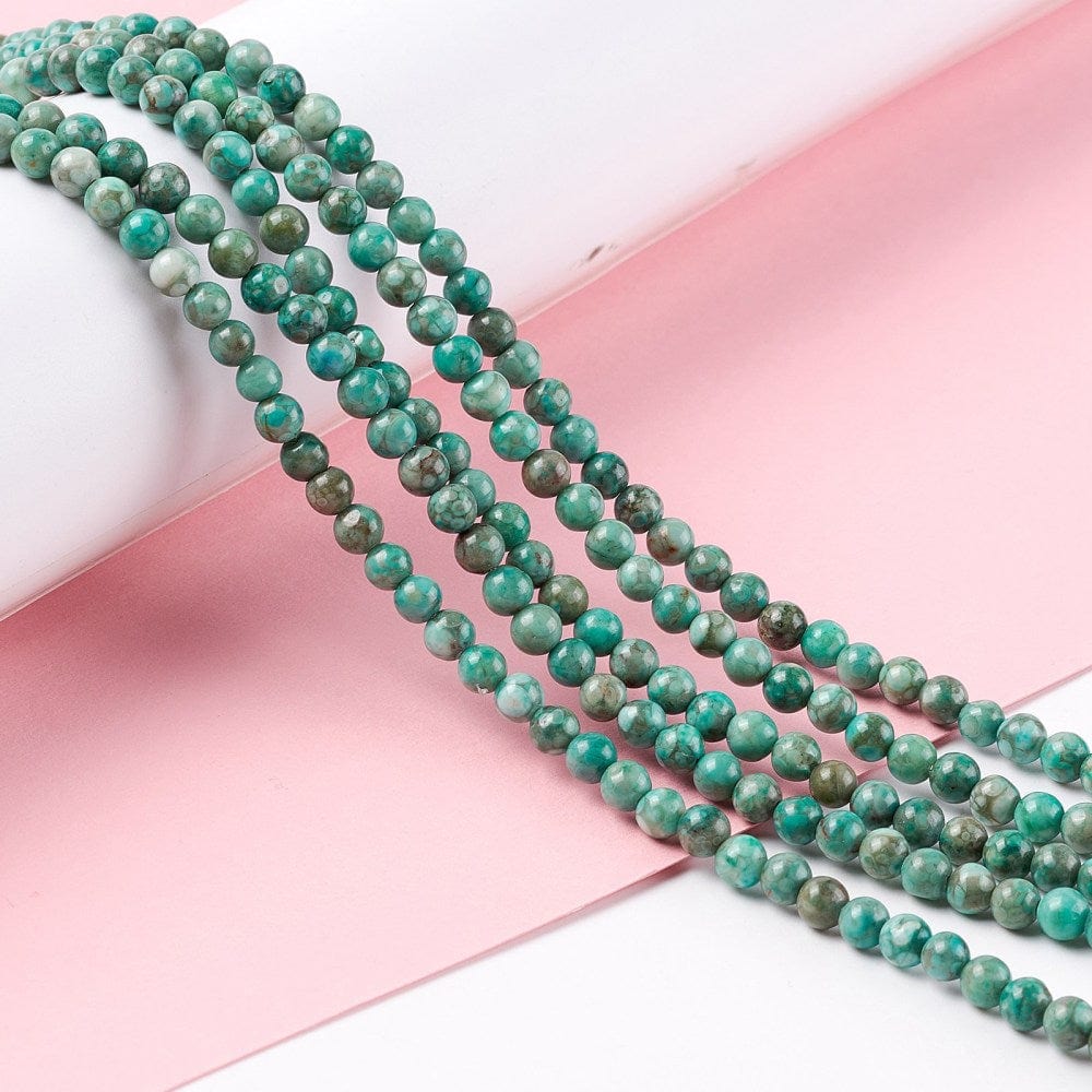 Maifan Sten Perler – Grøn, Runde (4 - 4,5mm) - Uniq Perler - 683840