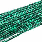 Malakit – Grøn, Rund (3mm) - Uniq Perler - 001234
