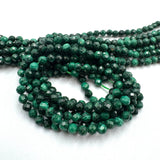 Malakit Perler – Facetteret Rund (4 mm) - Uniq Perler - 302076