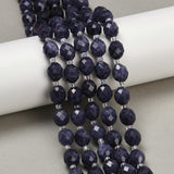 Malaysia Jade – Facetteret, Rice, Blå (9x8mm) - Uniq Perler - 117571